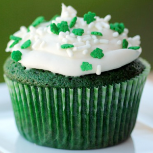 Green Velvet Cupcakes from Love From the Oven